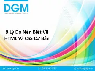 9 l do n n bi t v html v css c b n