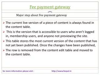fee Payment gateway Solution for Retail and e Commerce