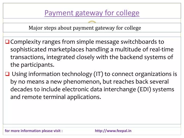 payment gateway for college