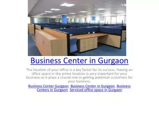 business center in gurgaon