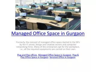 Managed Office Space in Gurgaon