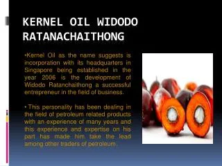 Kernel Oil Widodo Ratanachaithong