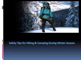 Tips for Hiking During Winter