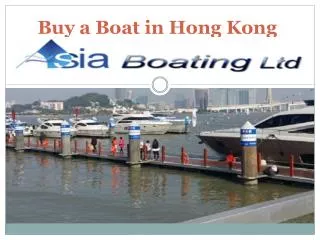 Buy a Boat in Hong Kong