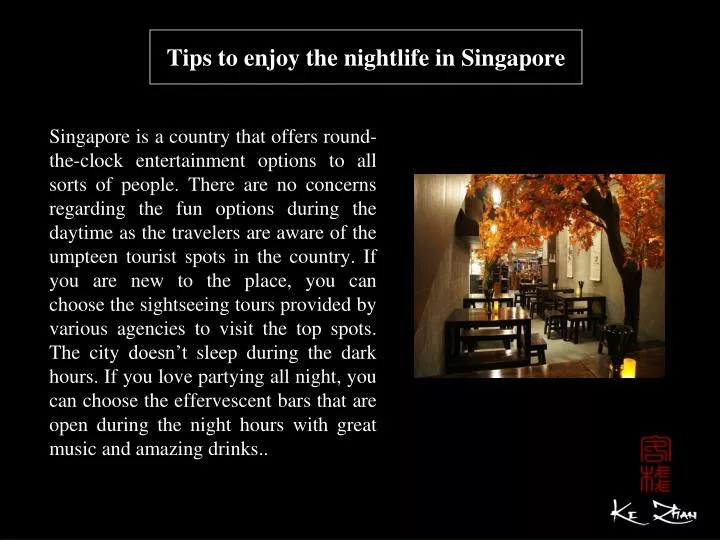 tips to enjoy the nightlife in singapore