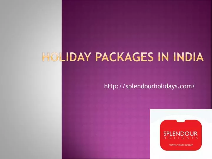 holiday packages in india