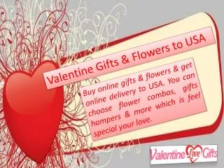 Valentine Flowers & Gifts Delivery in USA