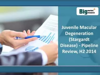 Juvenile Macular Degeneration Pipeline Review, H2 2014