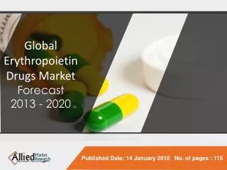 Global Erythropoietin Drugs Market (Products, Applications a