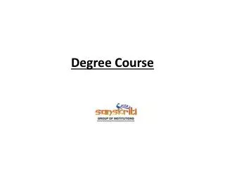 Degree Courses, Degree Courses in Art, Degree Courses in Sci