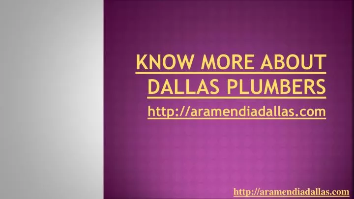 know more about dallas plumbers
