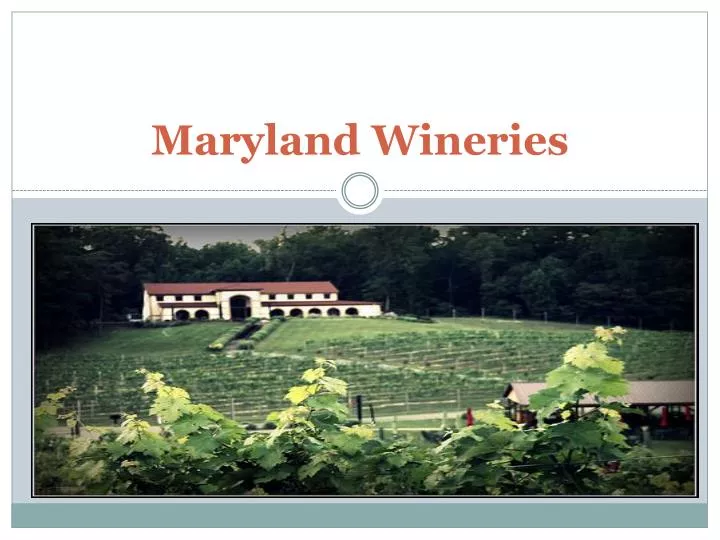 maryland wineries