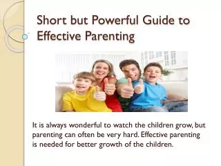 Guide to Effective Parenting
