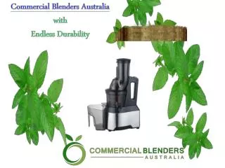 Commercial Blenders Australia with Endless Durability