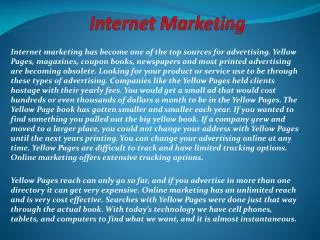 Internet Marketing