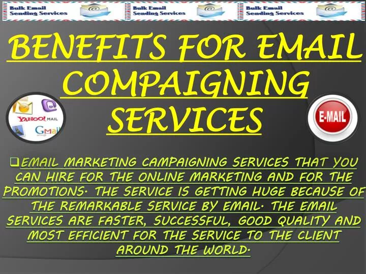 benefits for email compaigning services
