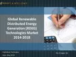 Renewable Distributed Energy Generation Technologies Market - slide 1