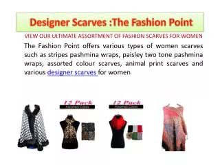 women designer scarves: The Fashion Point