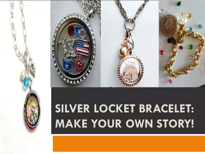 silver locket bracelet make your own story