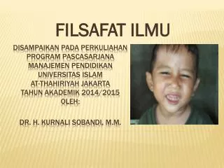 filsafat ilmu