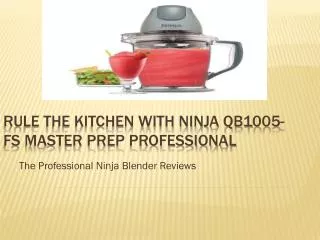 Rule The Kitchen With Ninja QB1005-FS Master Prep Profession