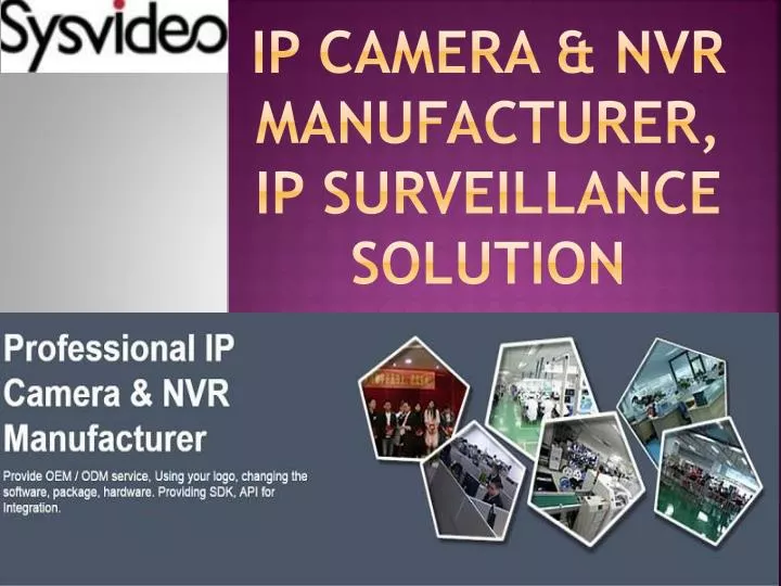 ip camera nvr manufacturer ip surveillance solution