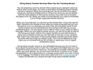 hiring-airport-transfer-service
