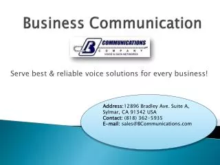 Business Communication Solutions