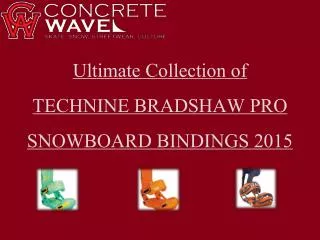 Ultimate Collection of TECHNINE BRADSHAW PRO SNOWBOARD BINDI