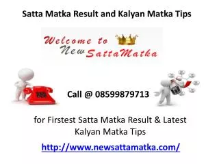 Satta Matka King Result, Tips and Number