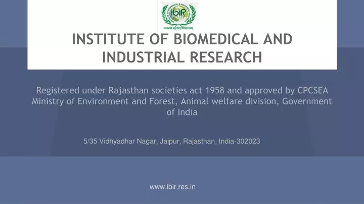 institute of biomedical and industrial research