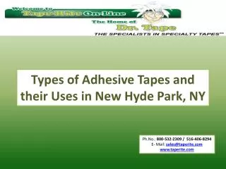 Types of Adhesive Tapes and their Uses in New Hyde Park, NY