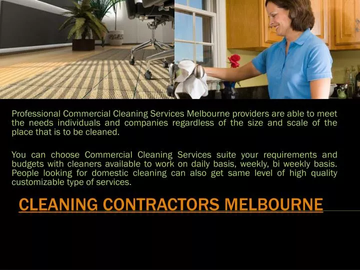cleaning contractors melbourne