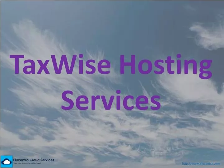 taxwise hosting services