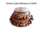 Online Cake Delivery in Delhi