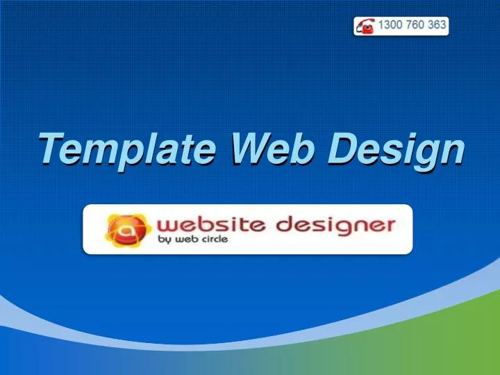 template web design