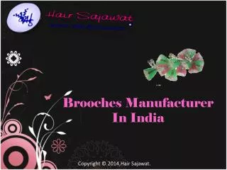 Brooches exporter and manufacturer in India