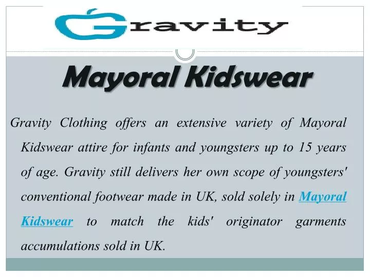 mayoral kidswear