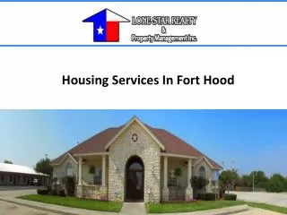Housing Services In Fort Hood