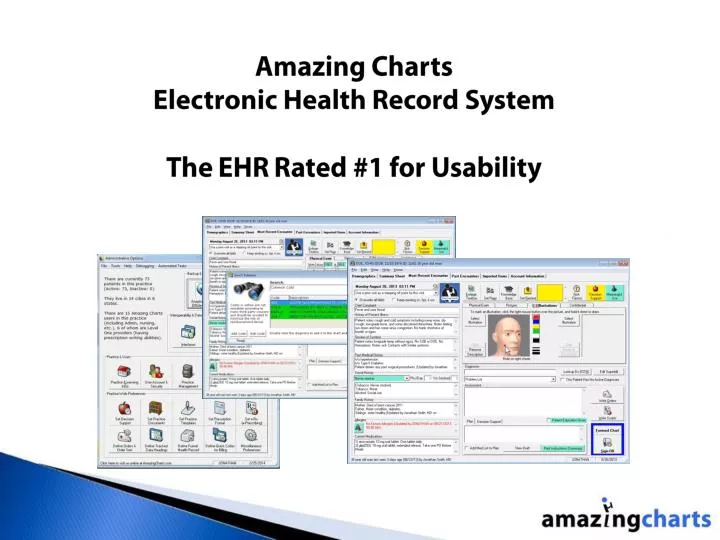 amazing charts electronic health record system the ehr rated 1 for usability