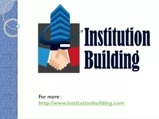 Institution Building