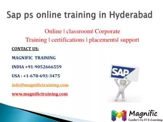 sap ps online training certification