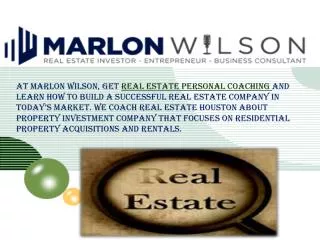Real Estate Personal Coaching