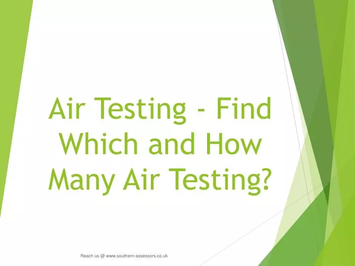 air testing find which and how many air testing