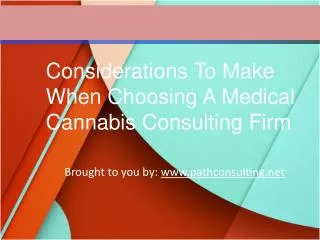 Considerations To Make When Choosing A Medical Cannabis Cons