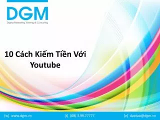 10 c ch ki m ti n v i youtube