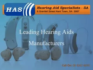 Remove Hearing Loss Problem with Hearing Aids Solution S.A