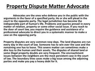 kislay Pandey Property Dispute Matter Advocate