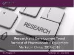 Analyze future: Forecast of Pharmaceutical Equipment Market - slide 1