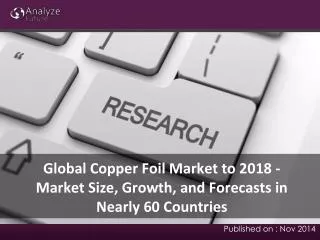 2018 Global Copper Foil Market Analysis & Research Report